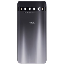 Tapa Traseira+Lente de Cámara TCL 10 Pro/T799B Negro Tapa Traseira+Lente de Cámara TCL 10 Pro/T799B Negro